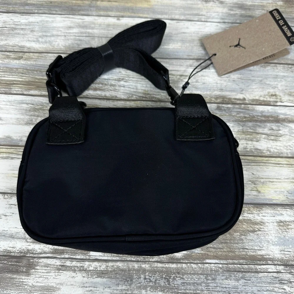 Nike Jordan Alpha Camera Bag Small Crossbody Jumpman Purse WA0870-023 Black NWT